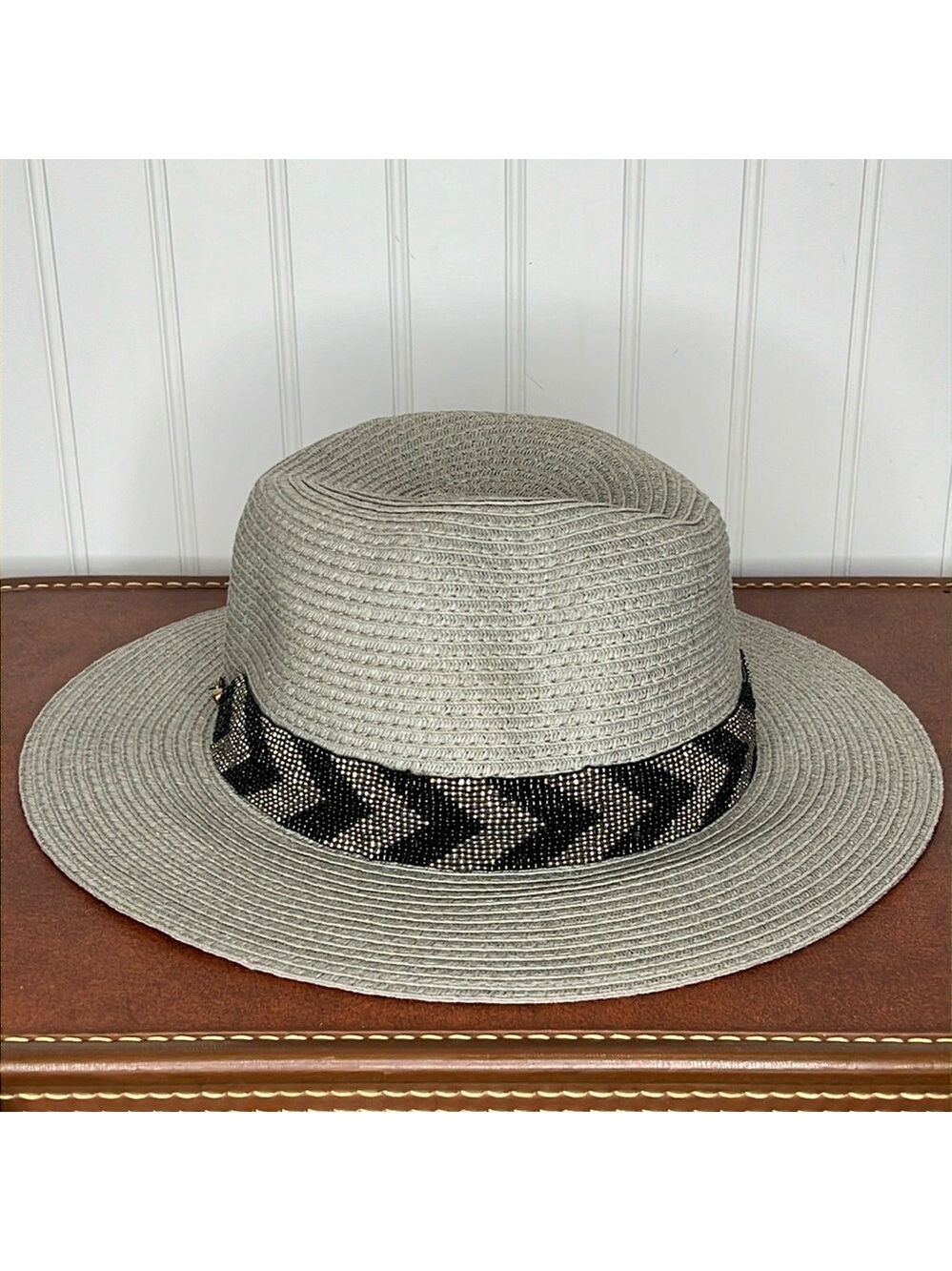 Olive & Pique Grey Paper Sun Hat